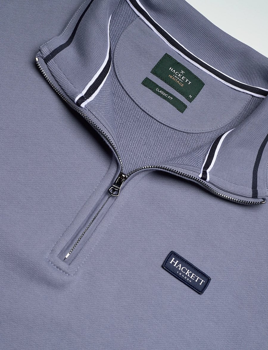 Hackett London - HERITAGE ESS BADGE HZ - sweatshirts - thames blue - 5