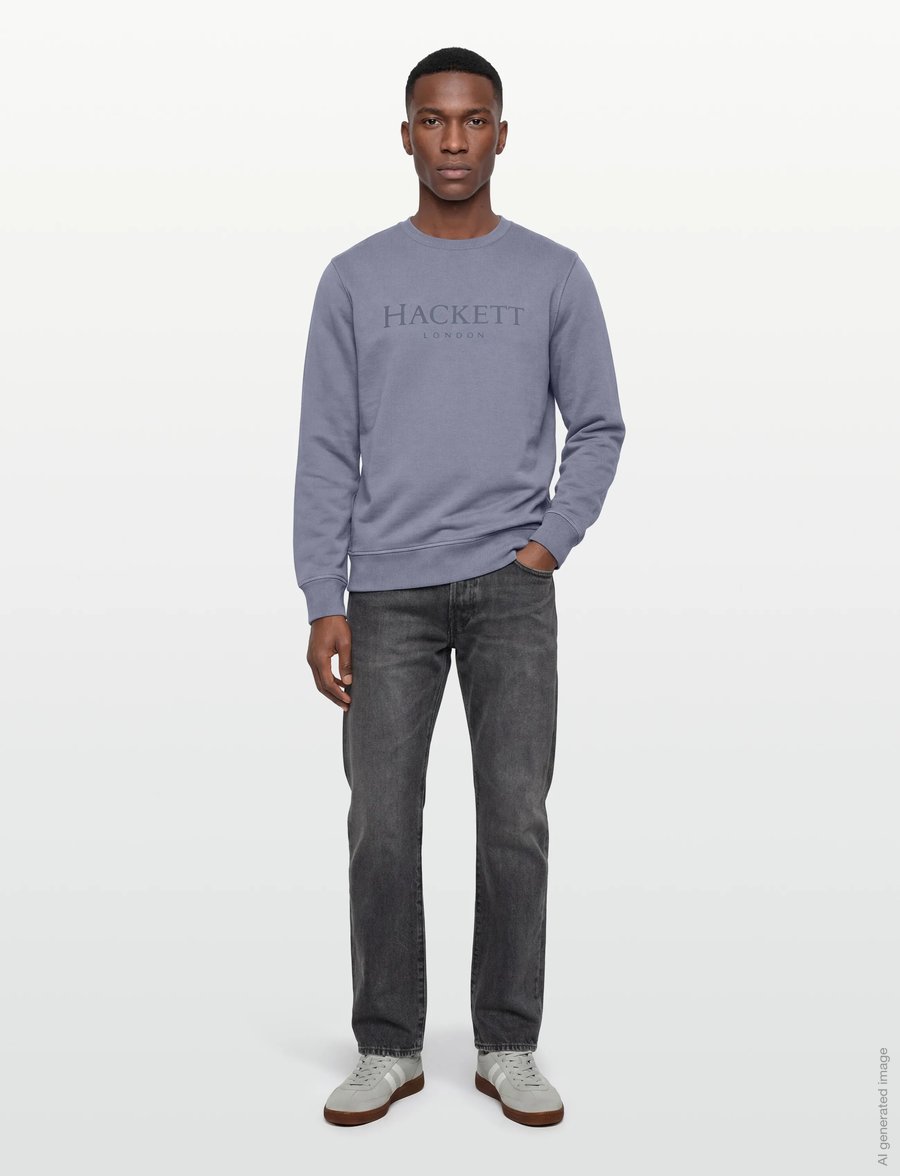 Hackett London - HERITAGE ESS CREW - shoppa efter tillfälle - thames blue - 0