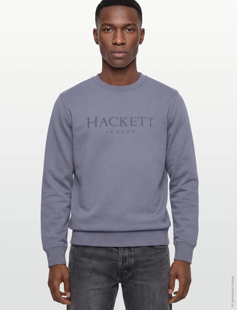 Hackett London - HERITAGE ESS CREW - shoppa efter tillfälle - thames blue - 3