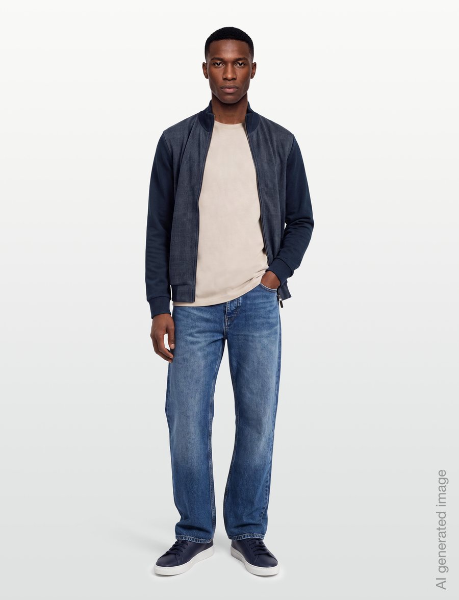 Hackett London - POW HYBRID FZ - hybrid-jacken - old navy - 0
