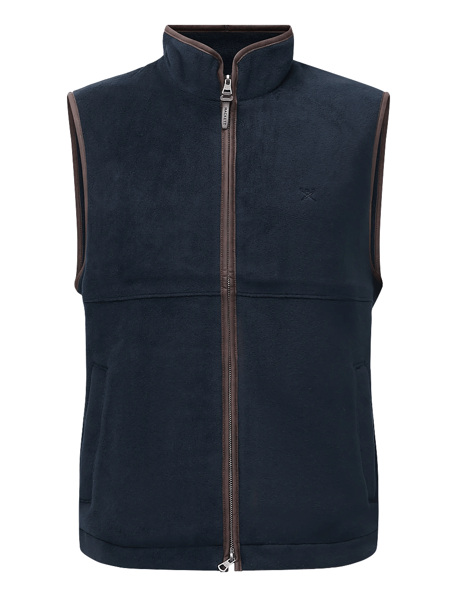 Hackett London - POLAR FLEECE GILET - old navy - 0