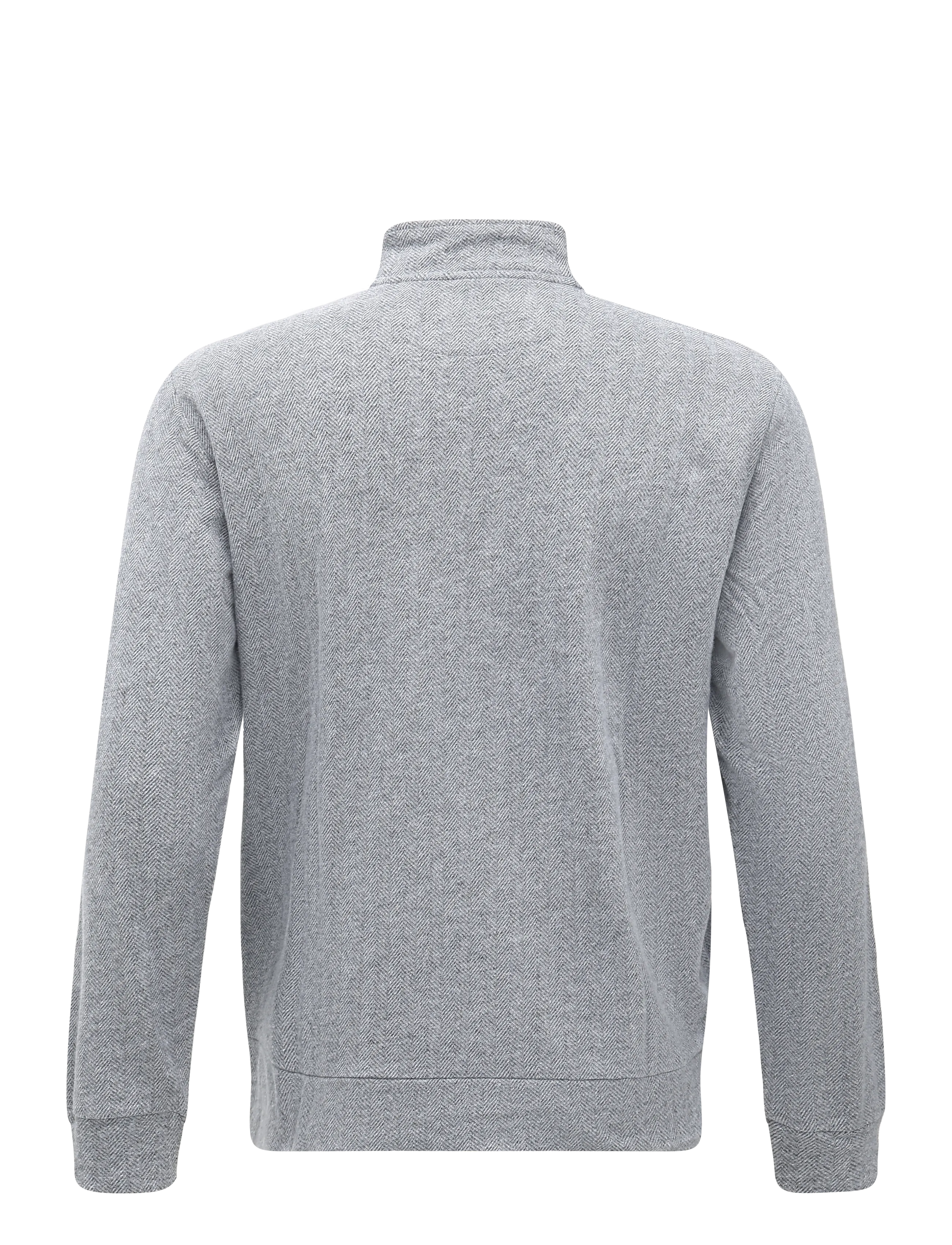 Hackett London - HBONE HALF ZIP SWEAT - charcoal grey - 1