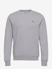 Hackett London - HACKETT LDN LOGO CRW - sweatshirts - grey - 0