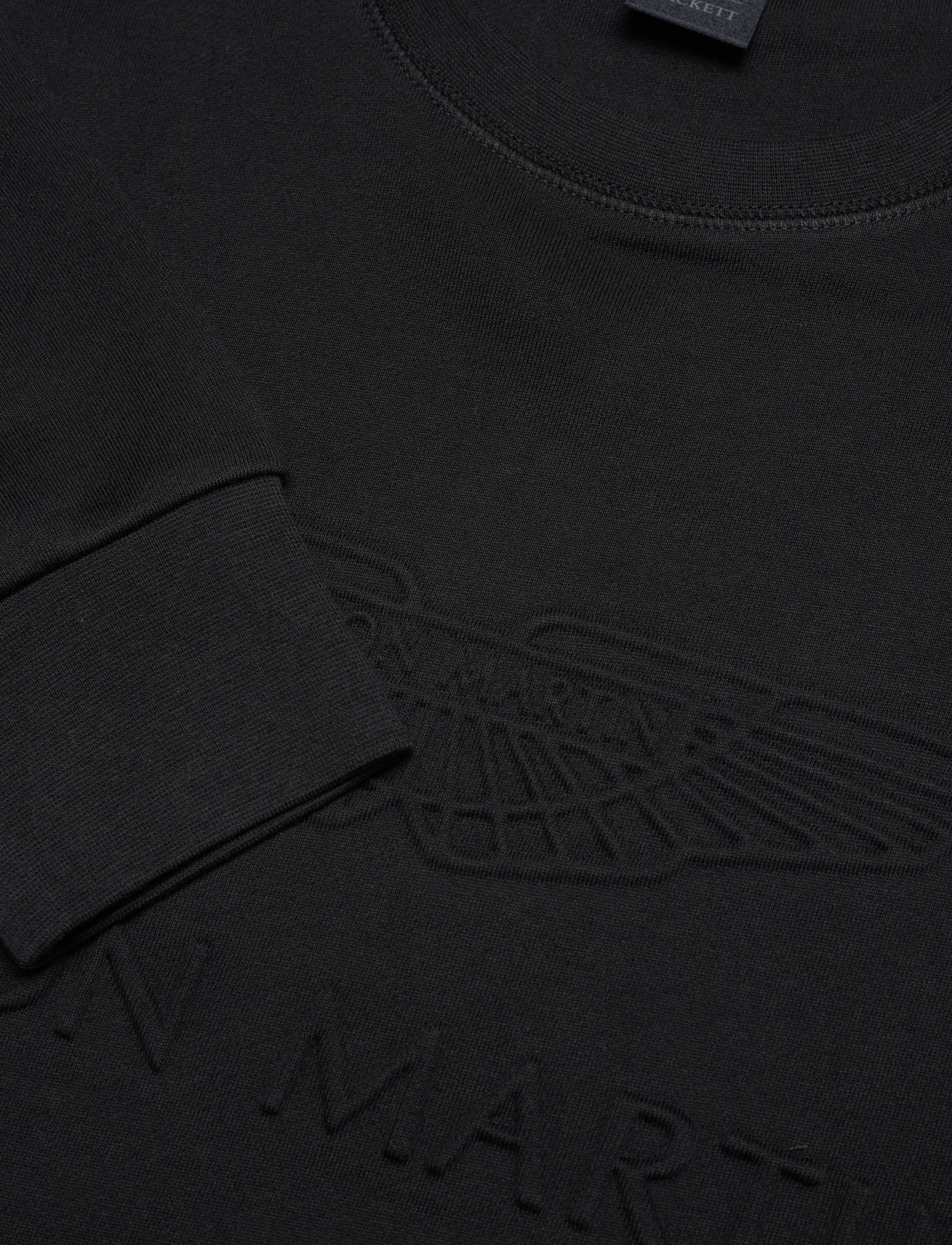Hackett London - AMR EMBOSSED CREW - black - 2