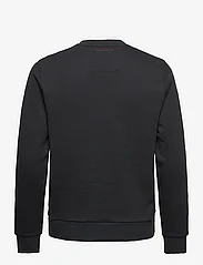 Hackett London - AM EMBOSSED CREW - sweatshirts - black - 1