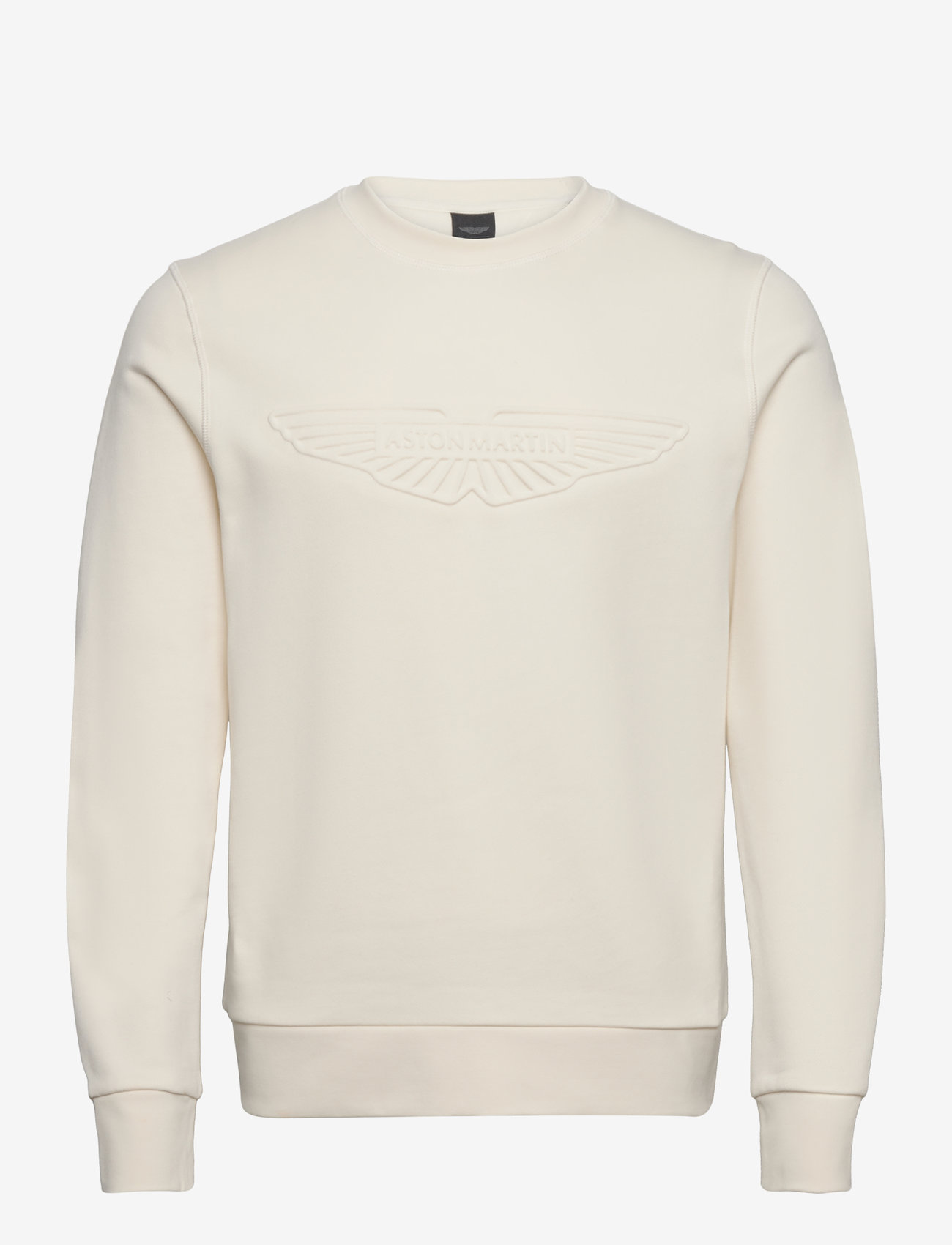 Hackett London - AM EMBOSSED CREW - ecru white - 0