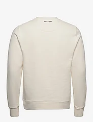 Hackett London - AM EMBOSSED CREW - sweatshirts - ecru white - 1