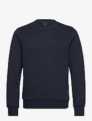 Hackett London - AM EMBOSSED CREW - sweatshirts - navy blue - 0