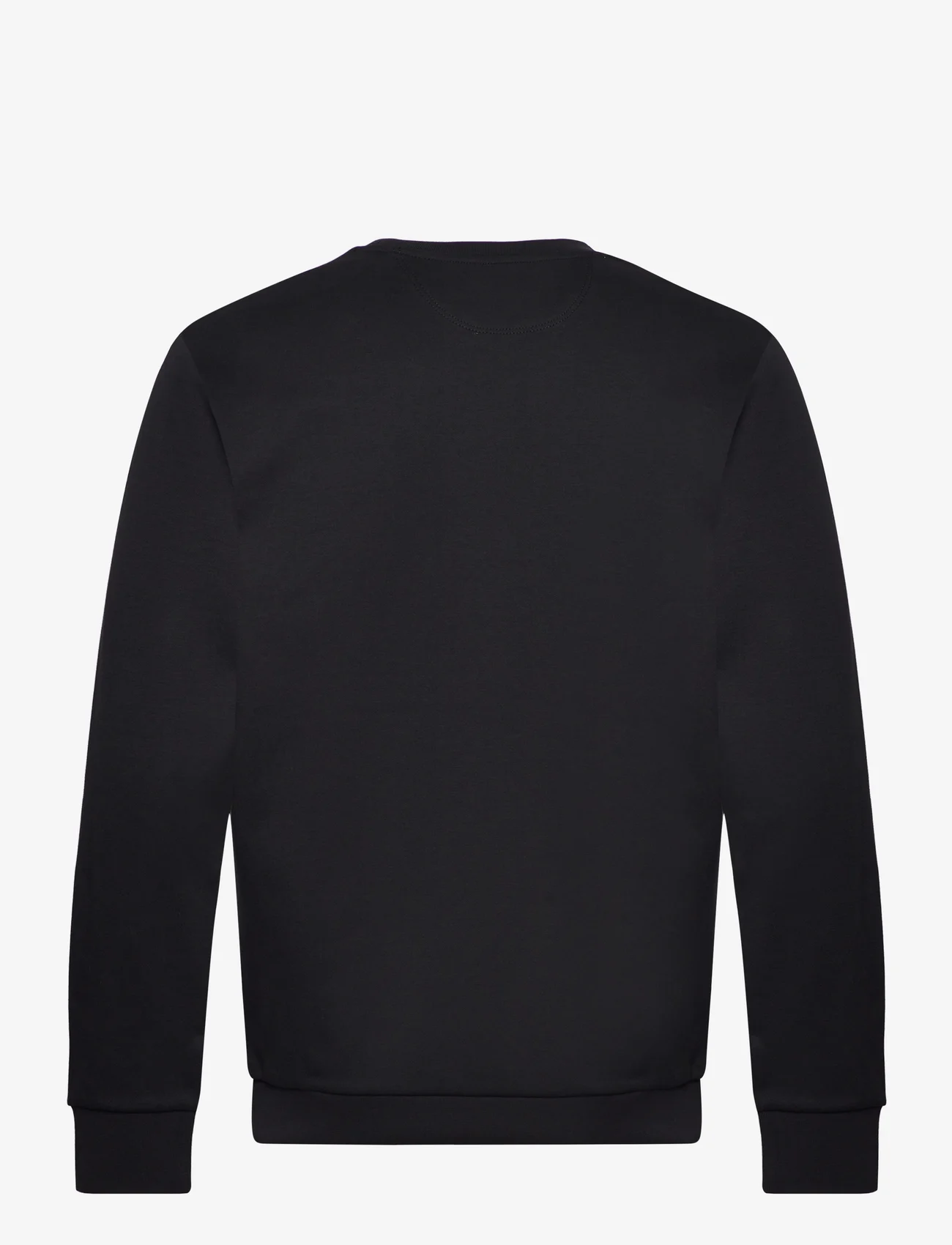 Hackett London - DOUBLE KNIT CREW - sweatshirts - black - 1