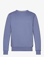 Hackett London - DOUBLE KNIT CREW - sweatshirts - chambray blue - 0