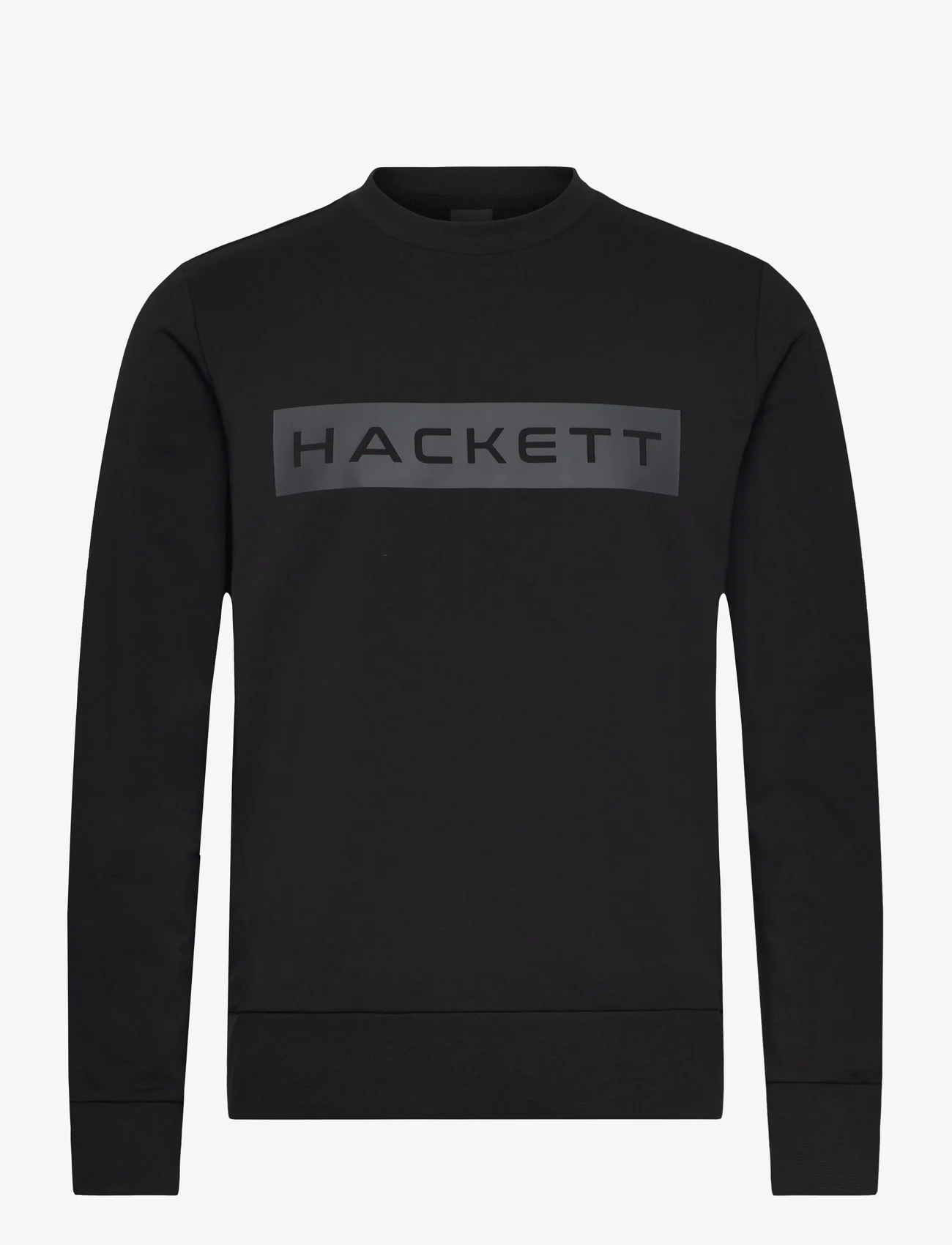 Hackett London - ESSENTIAL SP CREW - sportiska stila džemperi - black - 0