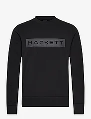 Hackett London - ESSENTIAL SP CREW - sportiska stila džemperi - black - 0