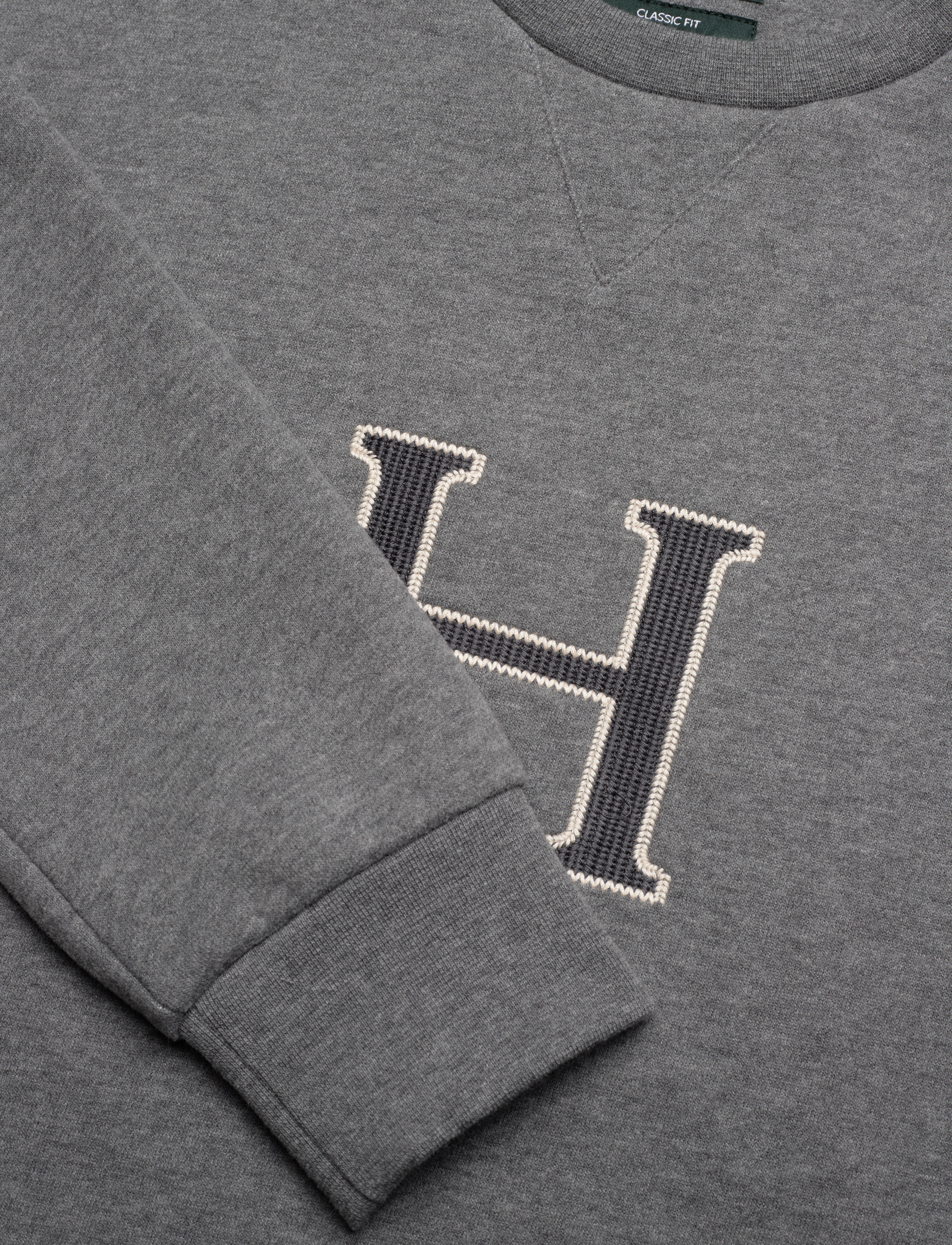 Hackett London - HERITAGE H CREW - granite grey - 2