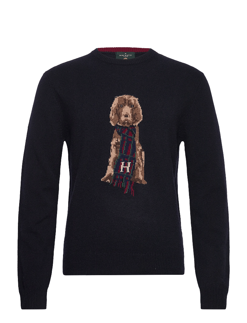 Hackett London - HARRY KNIT CREW - rundhals - midnight blue - 0