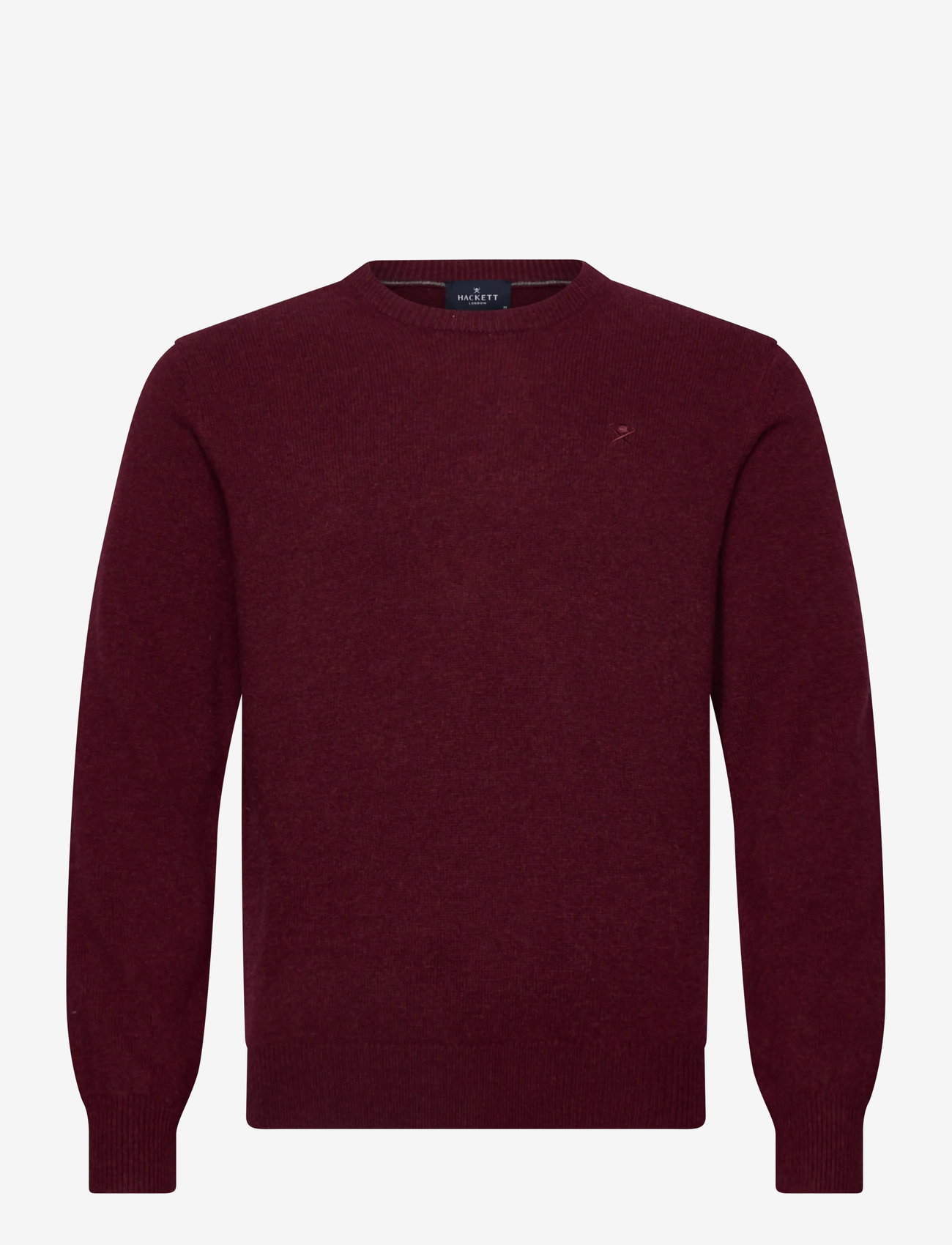 Hackett London - LAMBSWOOL CREW - efterårstøj - burgundy red - 0