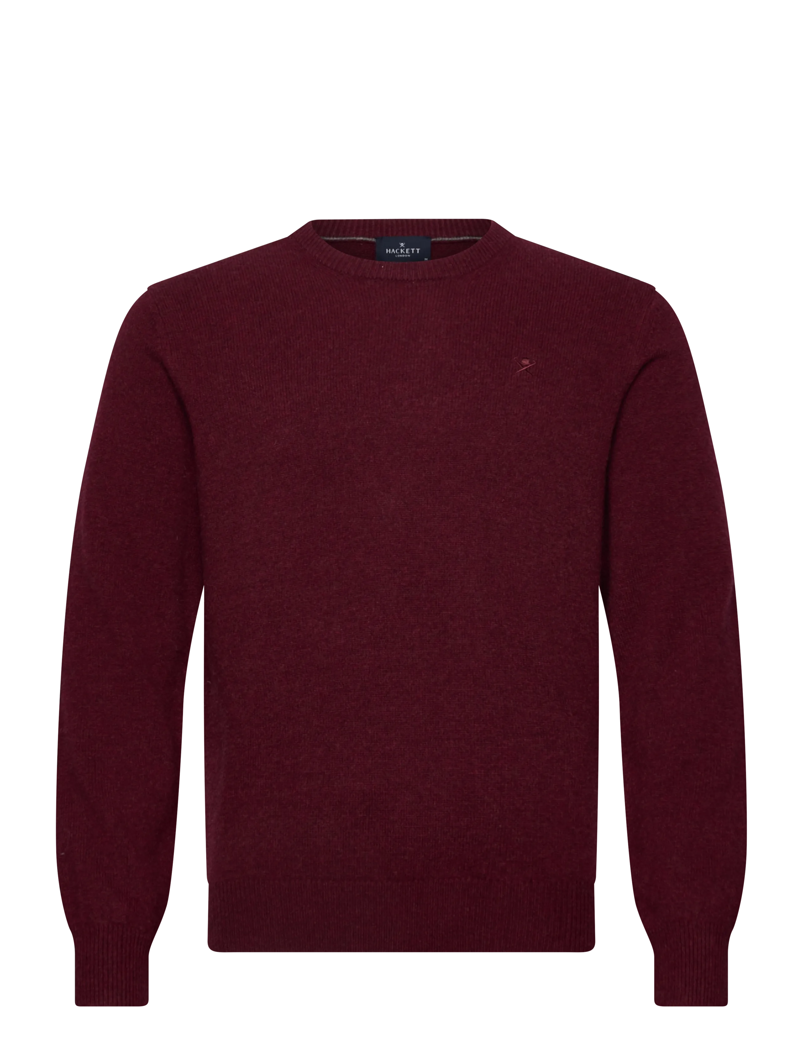 Hackett London LAMBSWOOL CREW - Hackett - BURGUNDY RED / burgundy