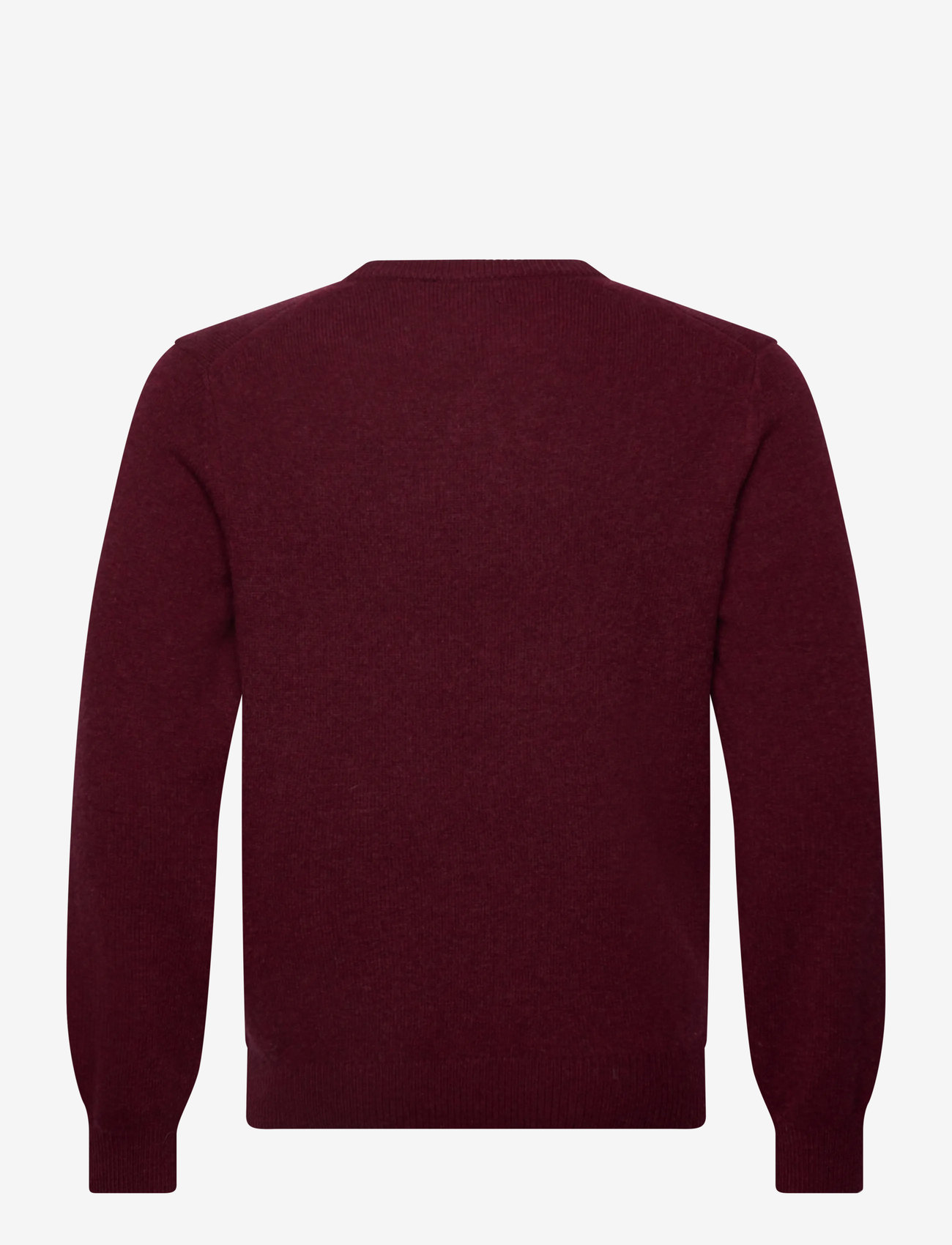 Hackett London - LAMBSWOOL CREW - efterårstøj - burgundy red - 1