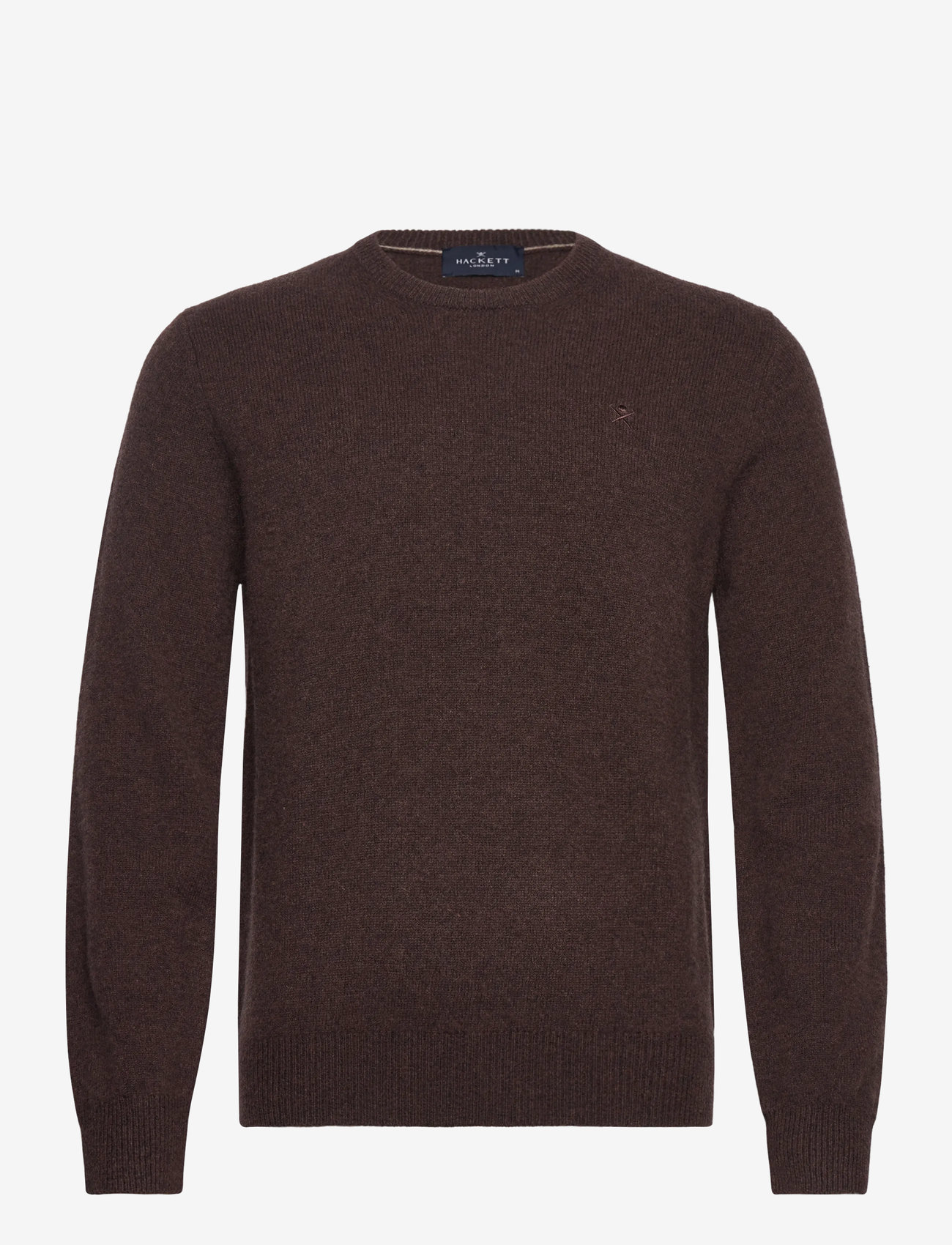 Hackett London - LAMBSWOOL CREW - herbstliche kleidung - dark brown - 0