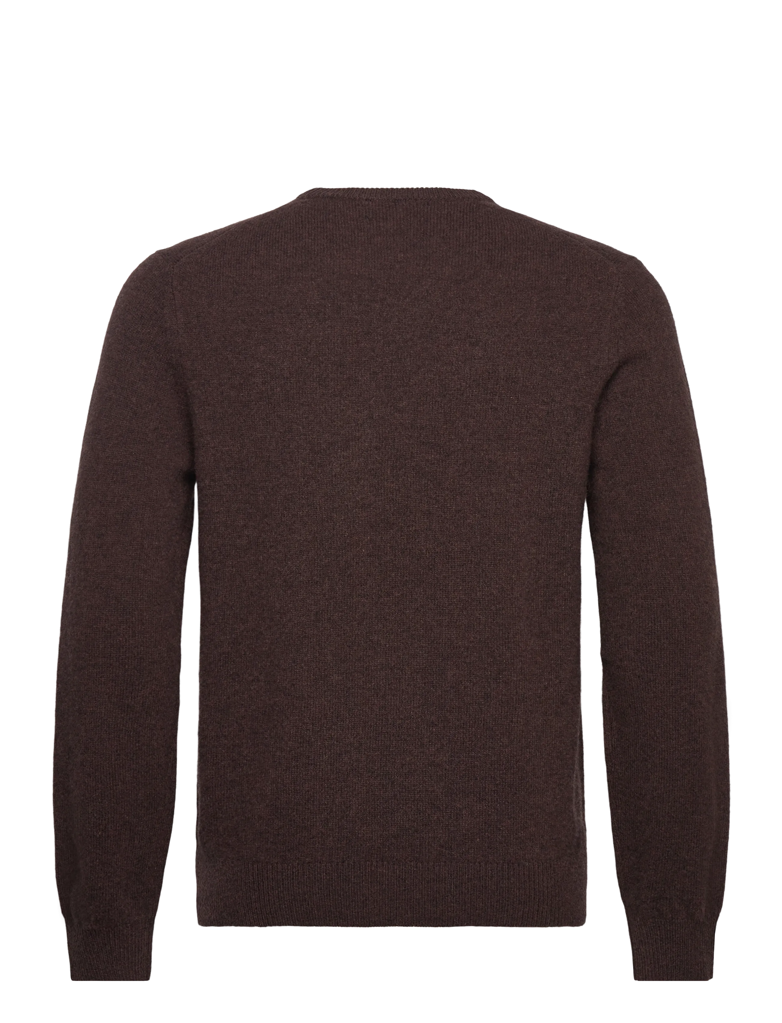 Hackett London - LAMBSWOOL CREW - rundhalsad - dark brown - 1
