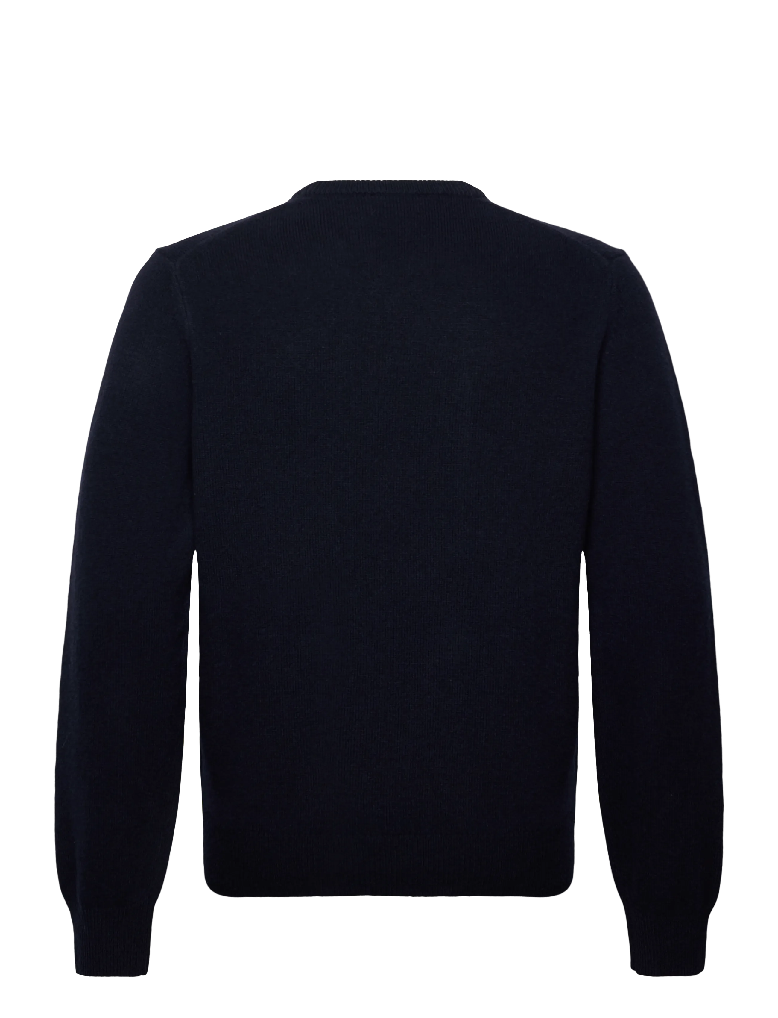 Hackett London - LAMBSWOOL CREW - stickat - midnight blue - 1