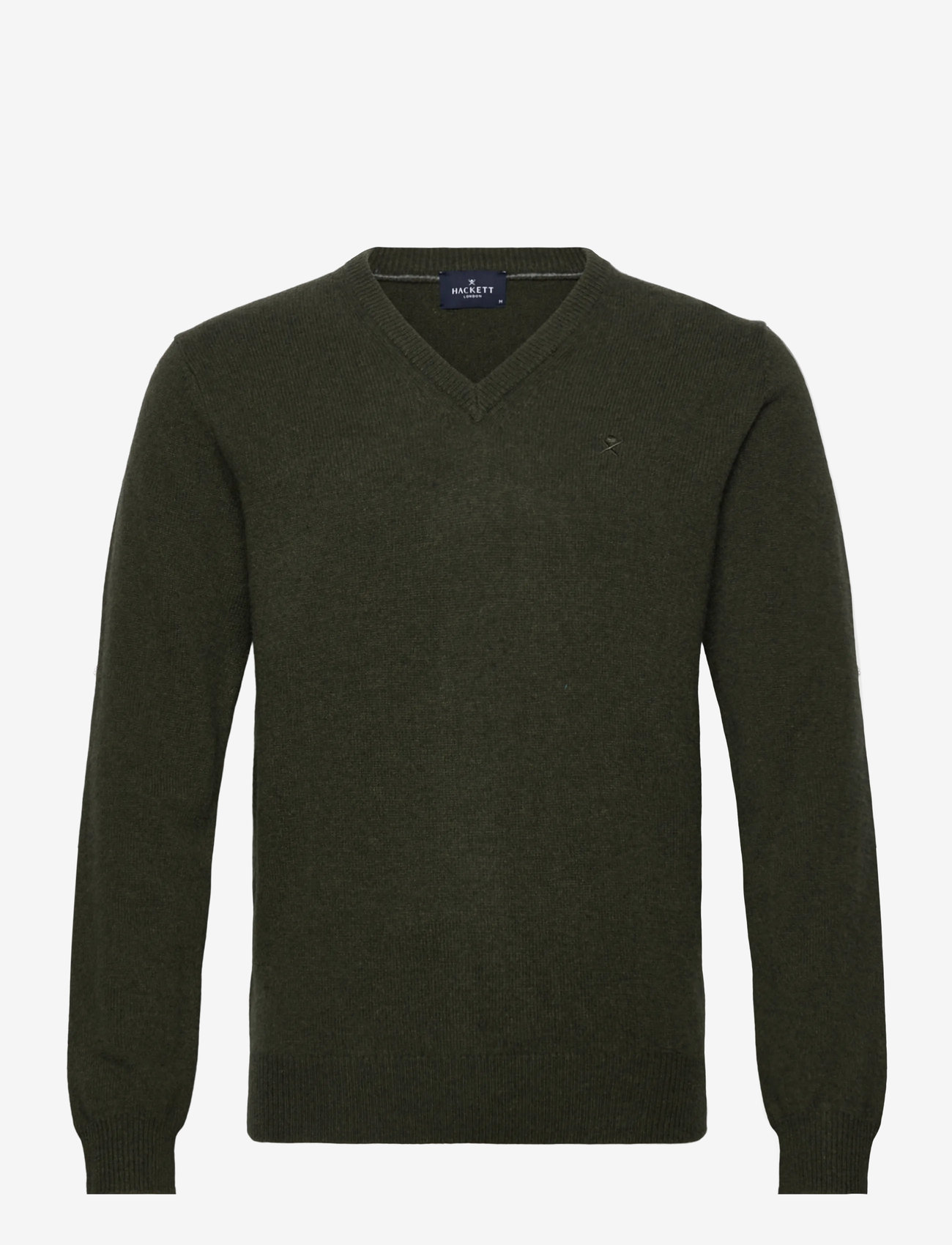 Hackett London - LAMBSWOOL V NECK - v-ausschnitt - hunter green - 0