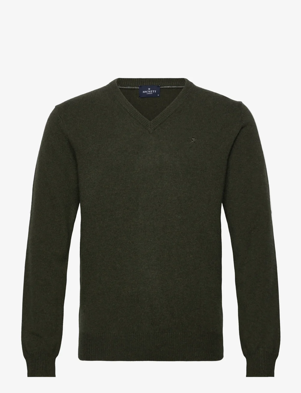 Hackett London - LAMBSWOOL V NECK - v-hals - hunter green - 0