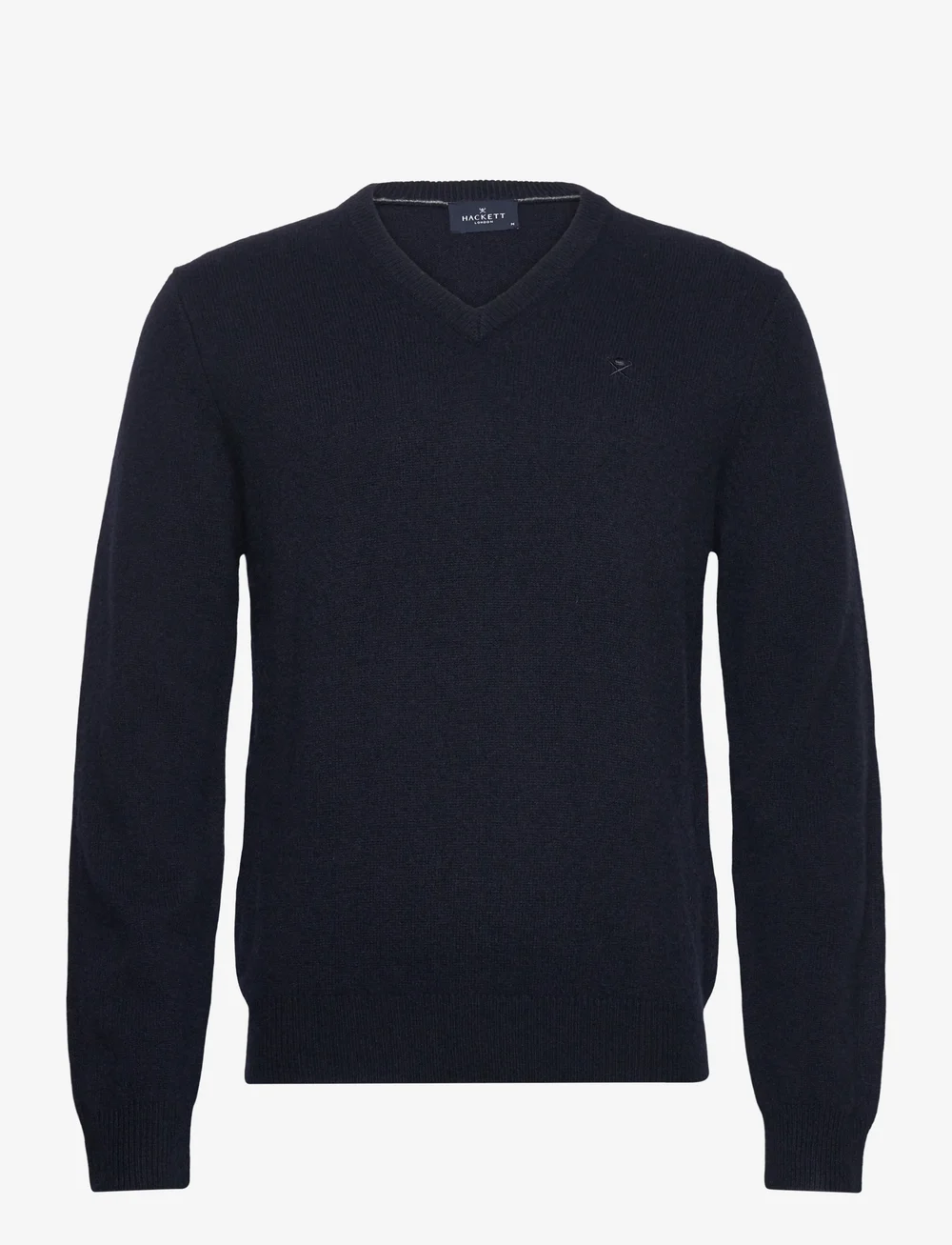 Hackett London - LAMBSWOOL V NECK - v-kaelusega kudumid - midnight blue - 0