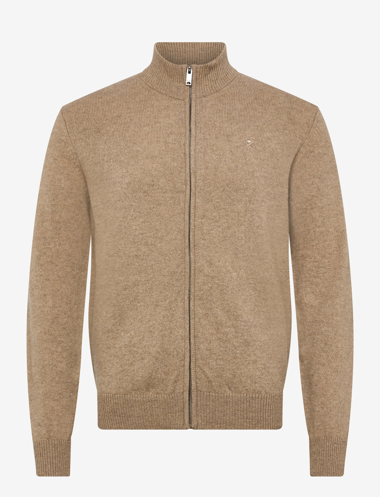 Hackett London - LAMBSWOOL FZIP - herbstliche kleidung - malt beige - 0