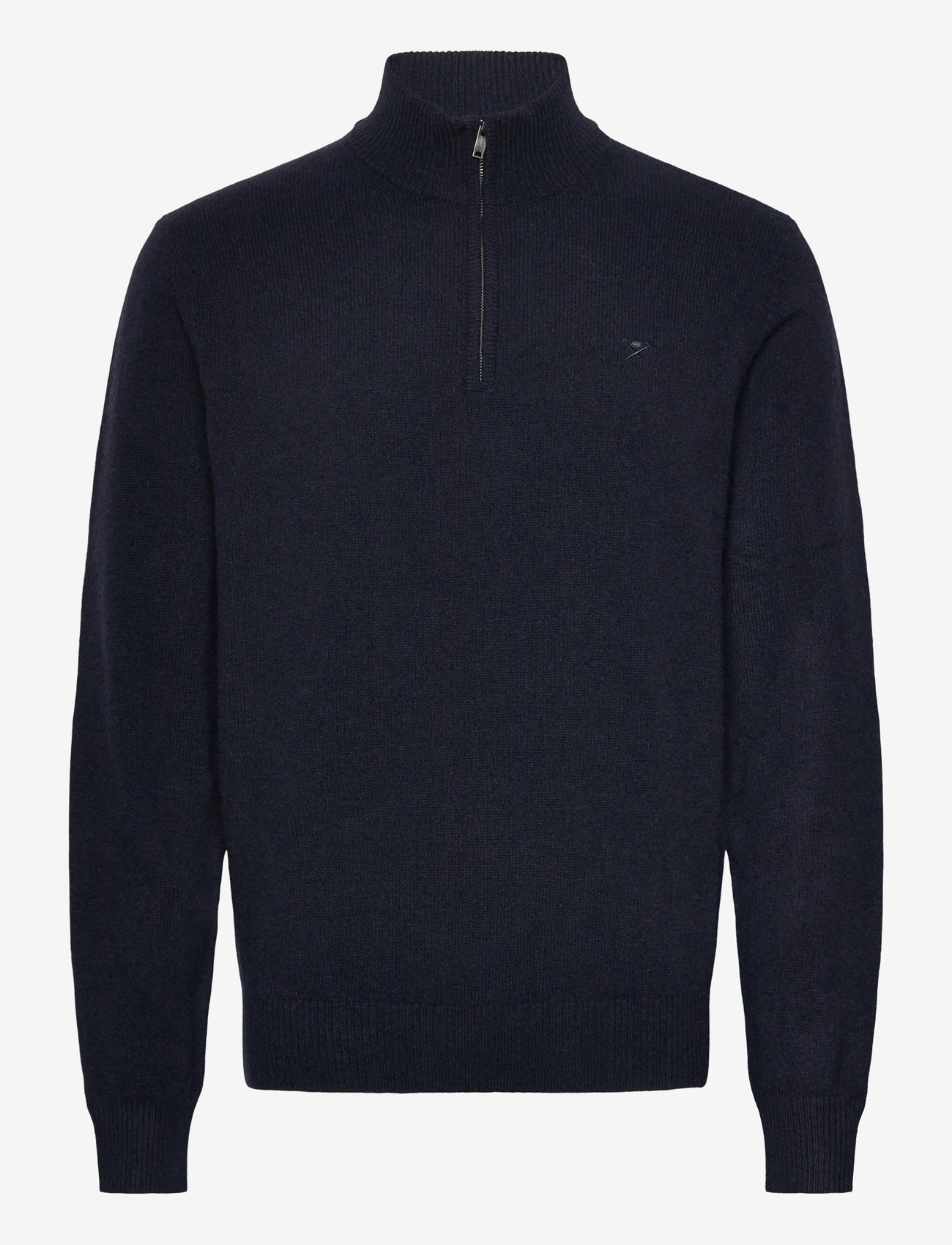 Hackett London - LAMBSWOOL HZIP - efterårstøj - midnight blue - 0
