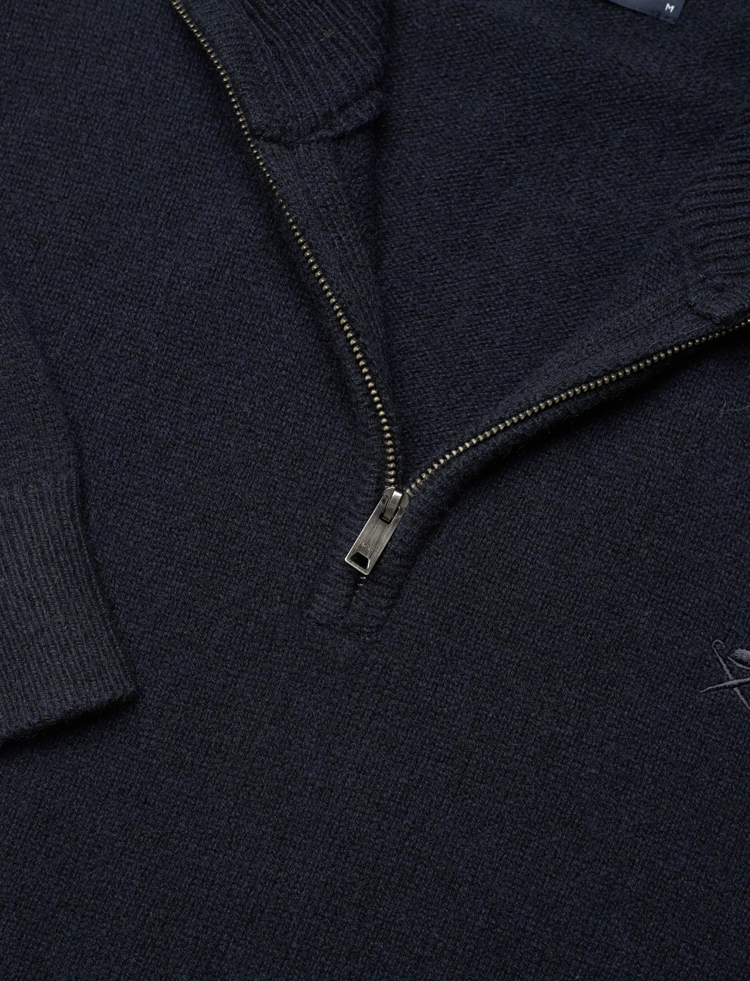 Hackett London - LAMBSWOOL HZIP - midnight blue - 2