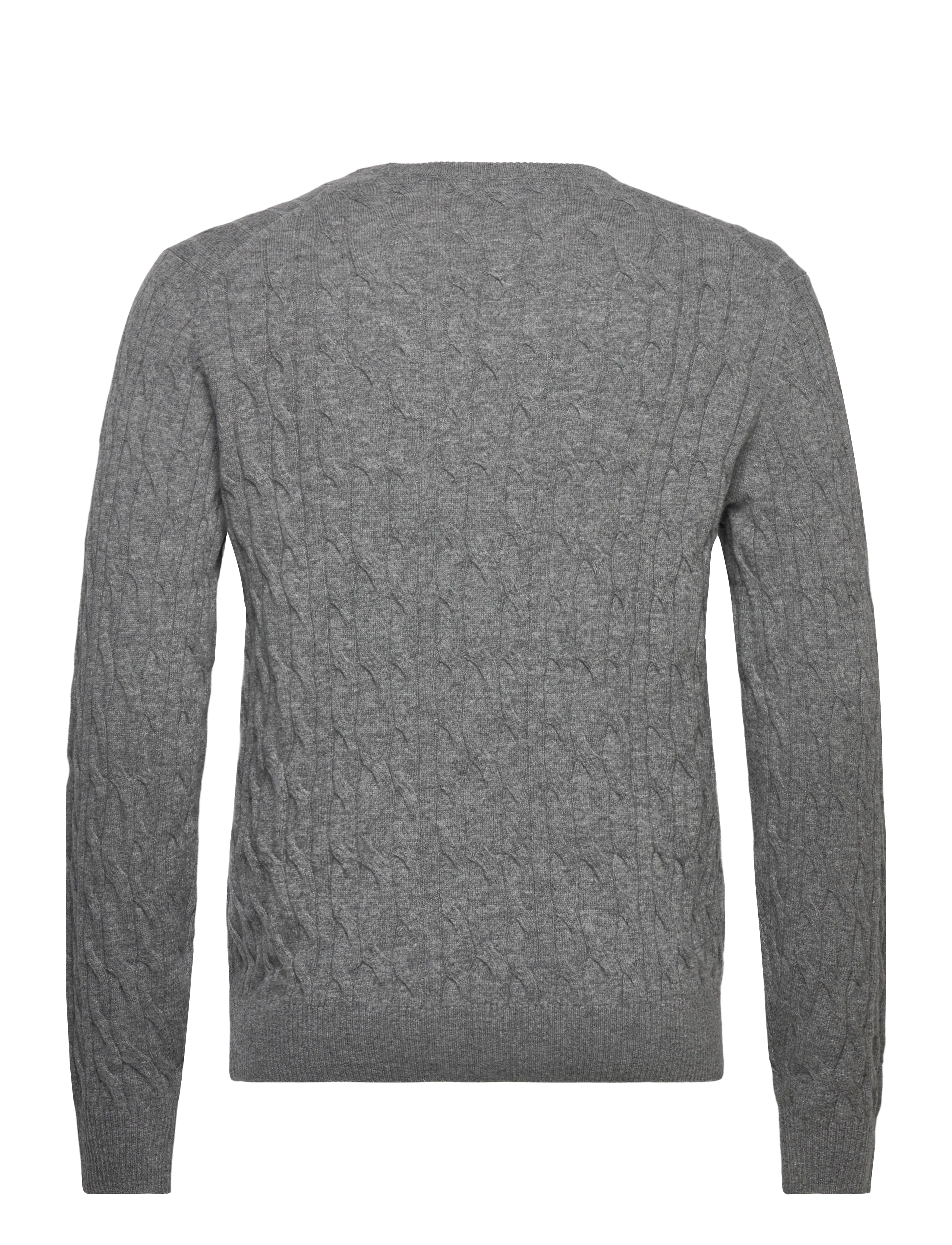 Hackett London - LW CABLE CREW - round necks - metal grey - 1