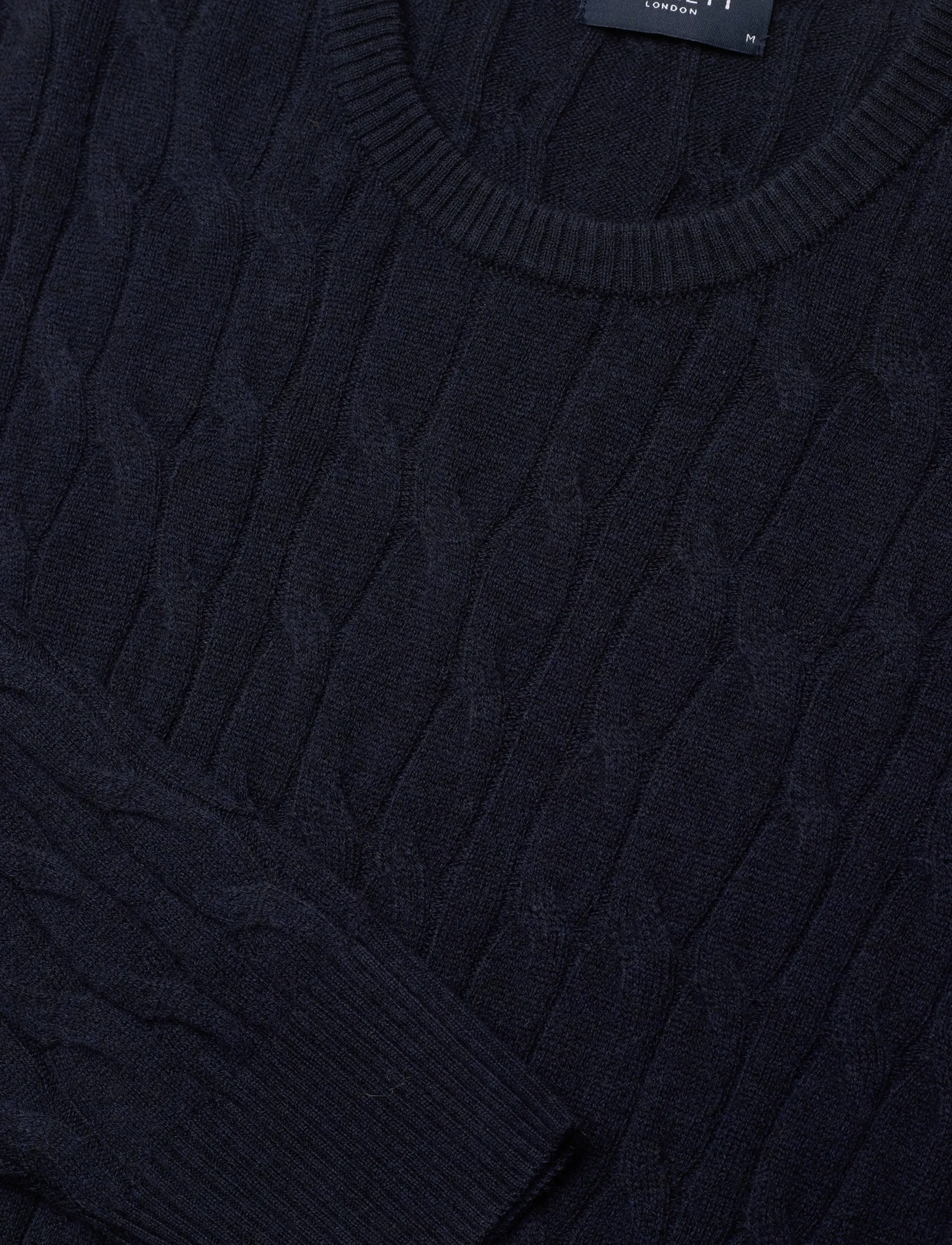 Hackett London - LW CABLE CREW - trøjer - midnight blue - 2