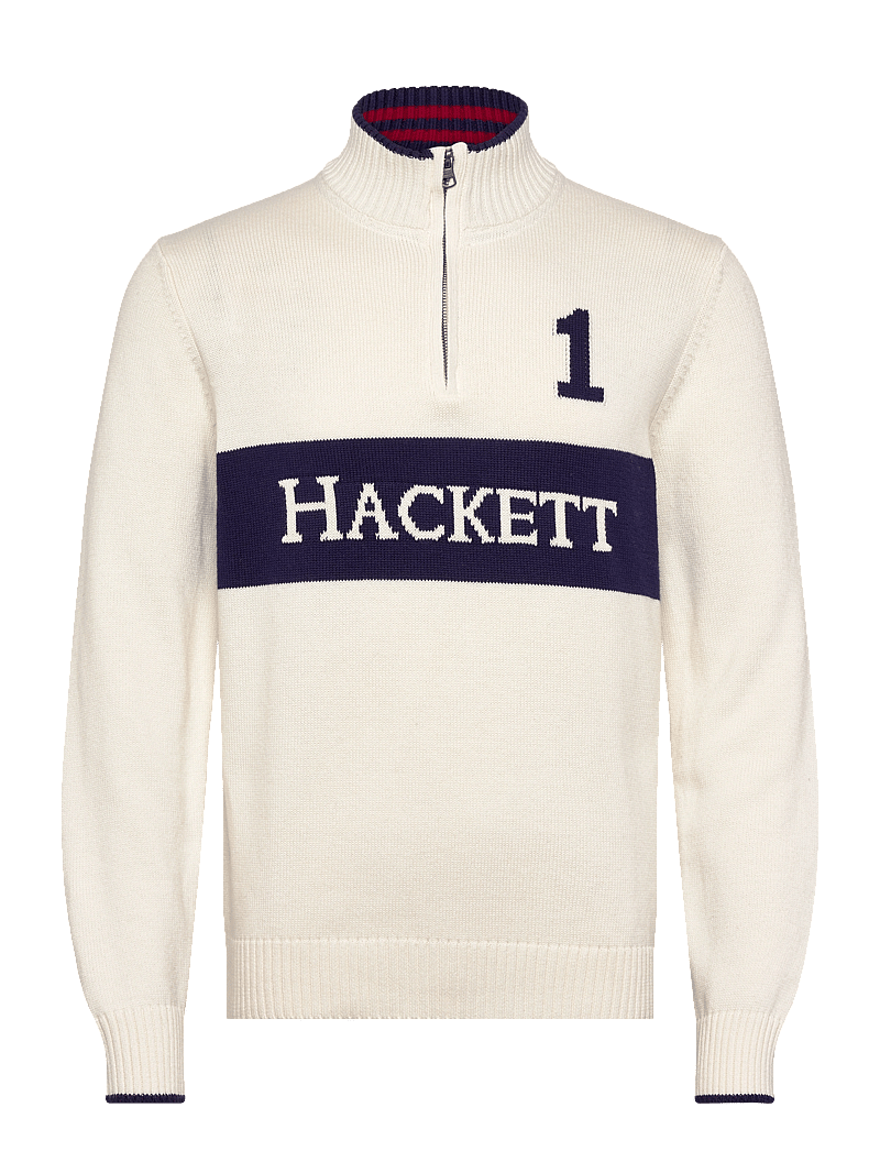Hackett London - HERITAGE WINTER HZIP - half zip-tröjor - off white - 0