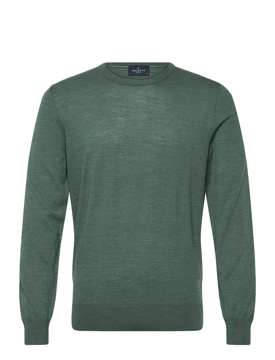 Hackett London - ESS MERINO CREW - rund hals - army green - 1
