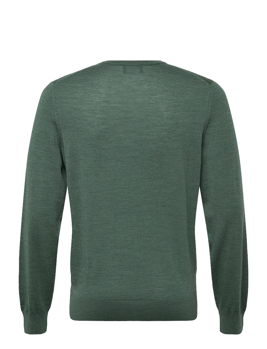 Hackett London - ESS MERINO CREW - rund hals - army green - 2