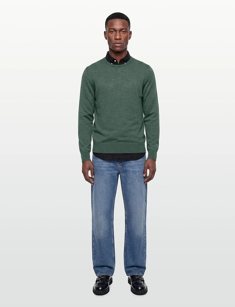 Hackett London - ESS MERINO CREW - rund hals - army green - 0