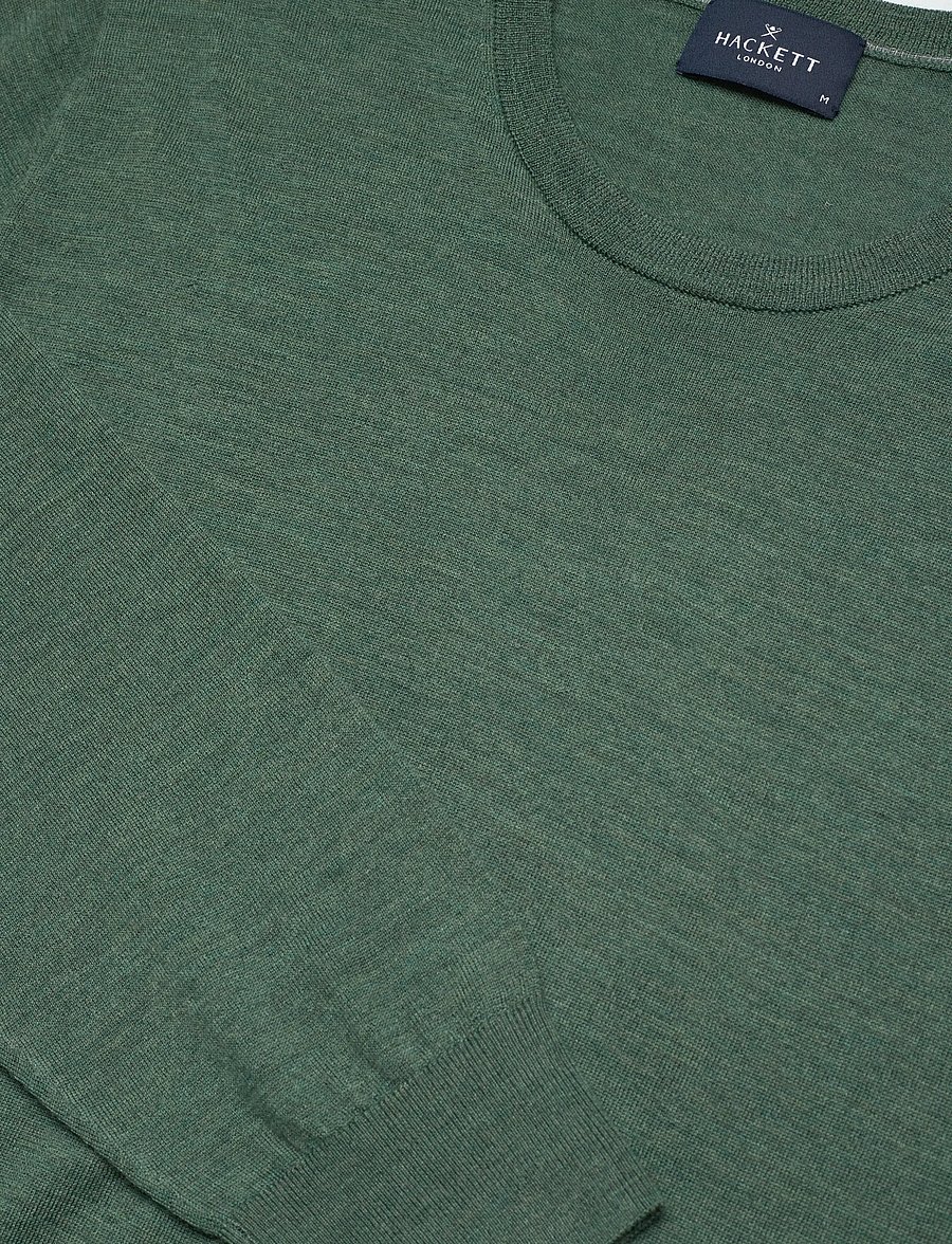 Hackett London - ESS MERINO CREW - rund hals - army green - 5