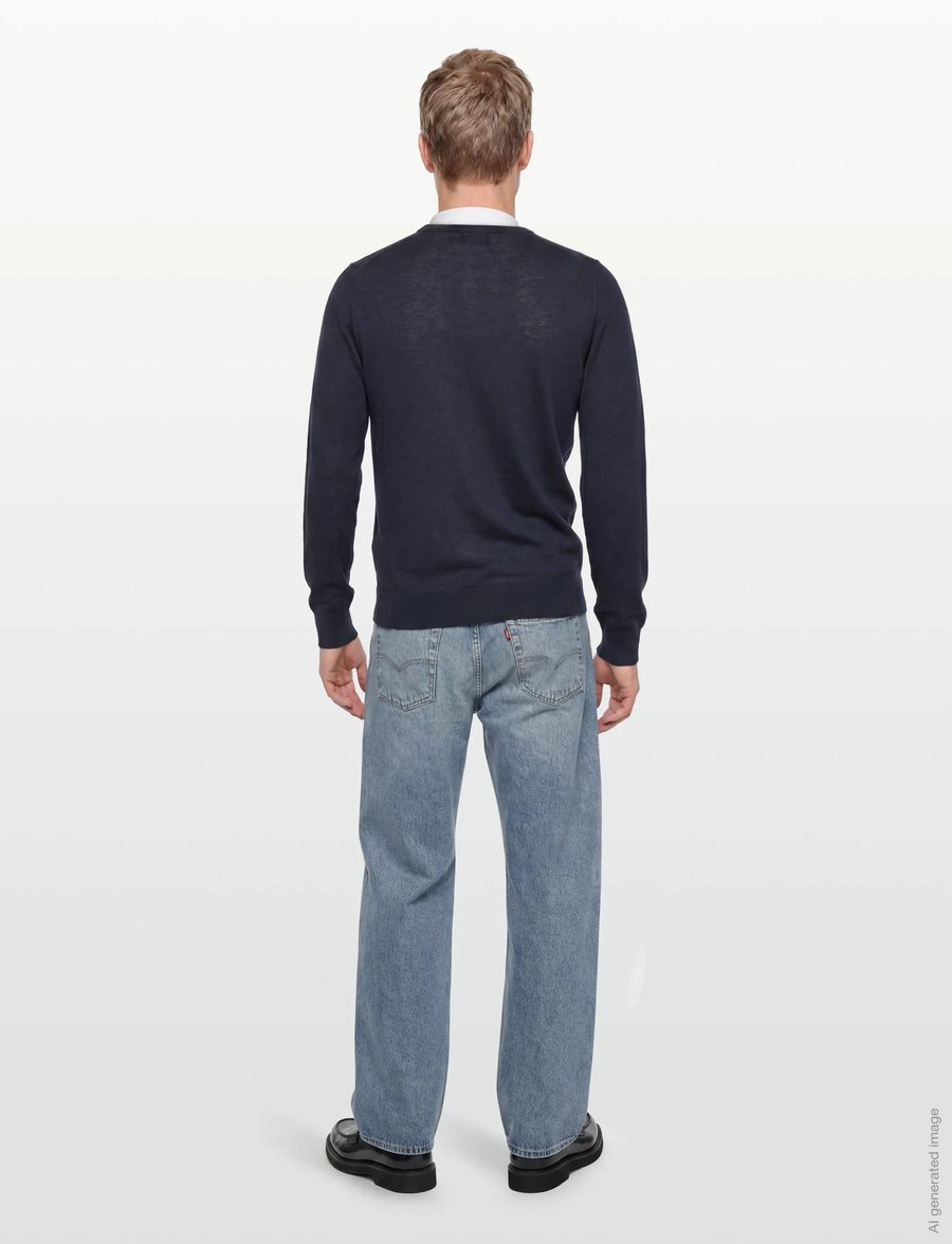 Hackett London - ESS MERINO CREW - rund hals - old navy - 4