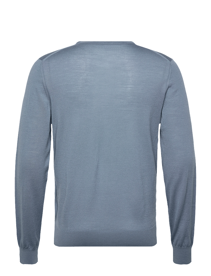 Hackett London - ESS MERINO CREW - Ümmarguse kaelusega kudumid - thames blue - 2
