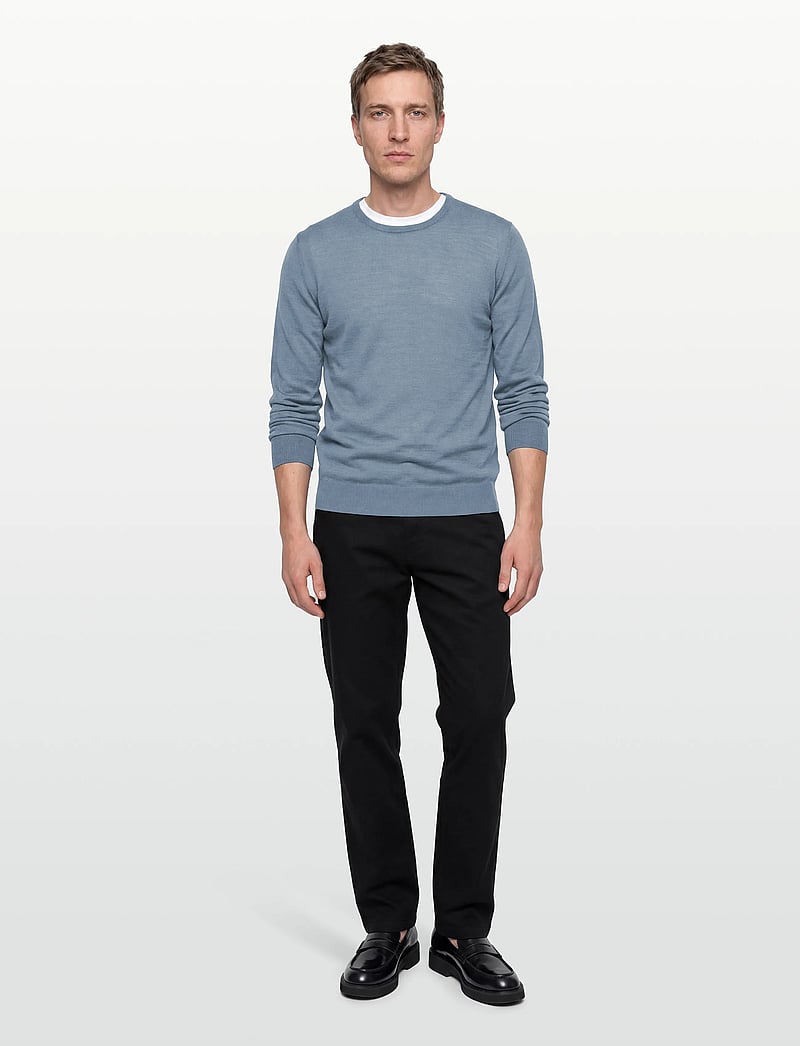 Hackett London - ESS MERINO CREW - rundhals - thames blue - 0