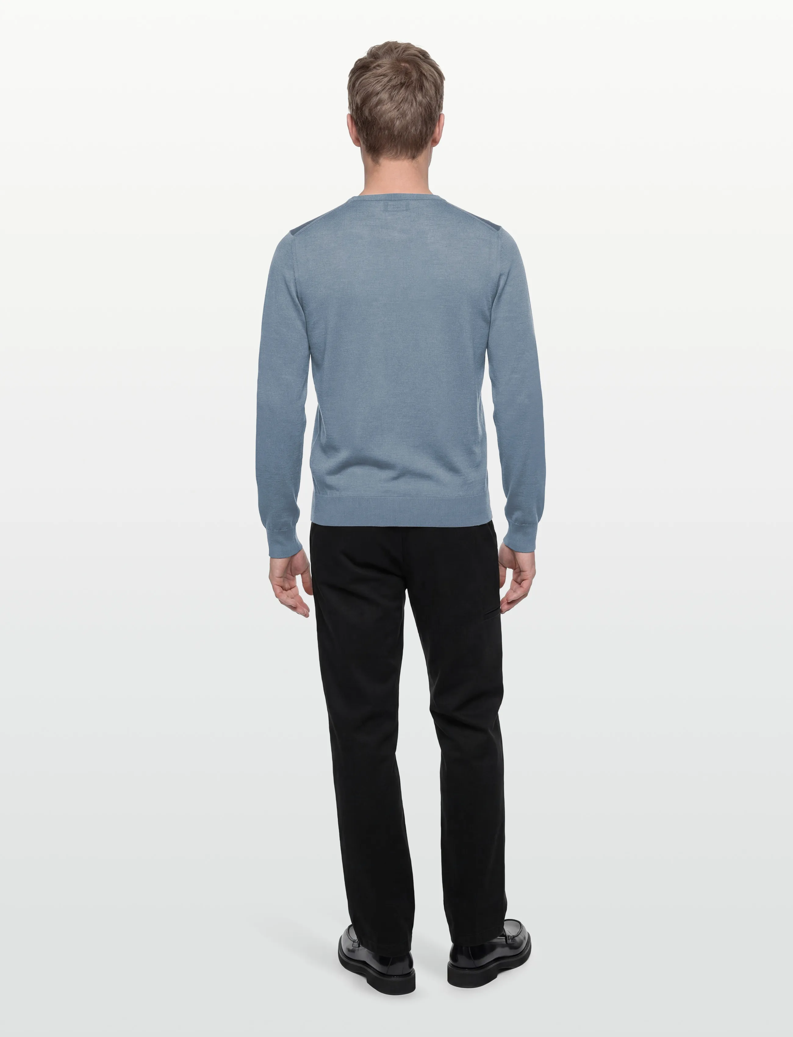 Hackett London Ess Merino Crew stickade tröjor herr – bild 3