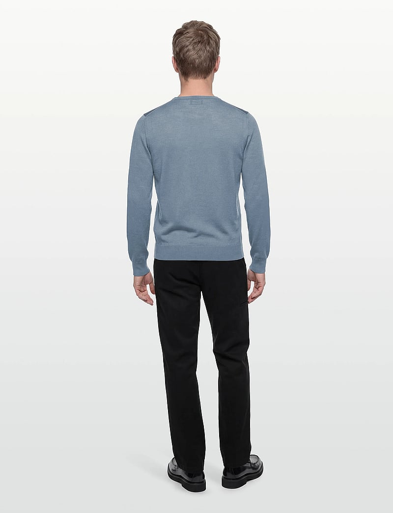 Hackett London - ESS MERINO CREW - rundhals - thames blue - 4