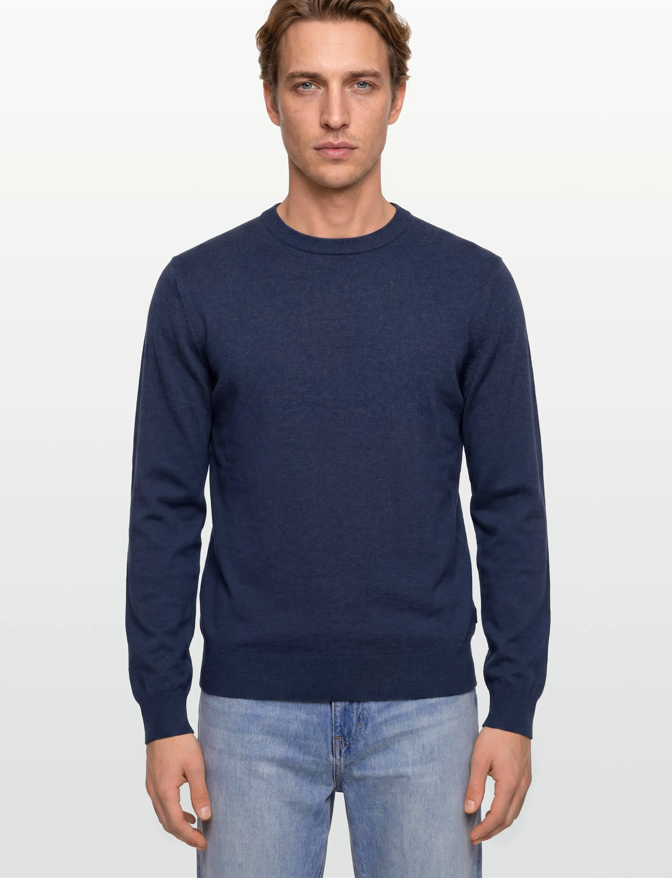 Hackett London - COTTON LINEN CREW - basic-strickmode - old navy - 3