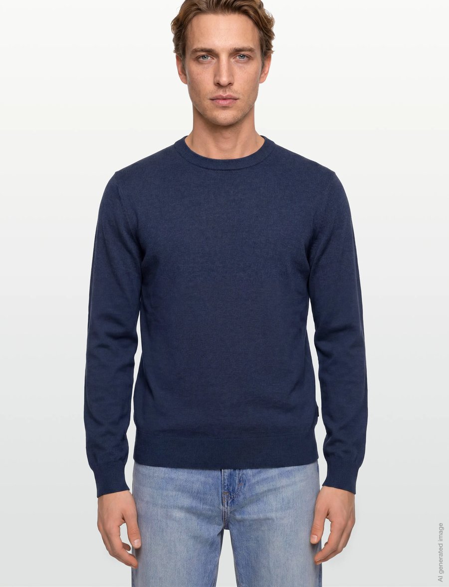 Hackett London - COTTON LINEN CREW - truien met ronde hals - old navy - 3