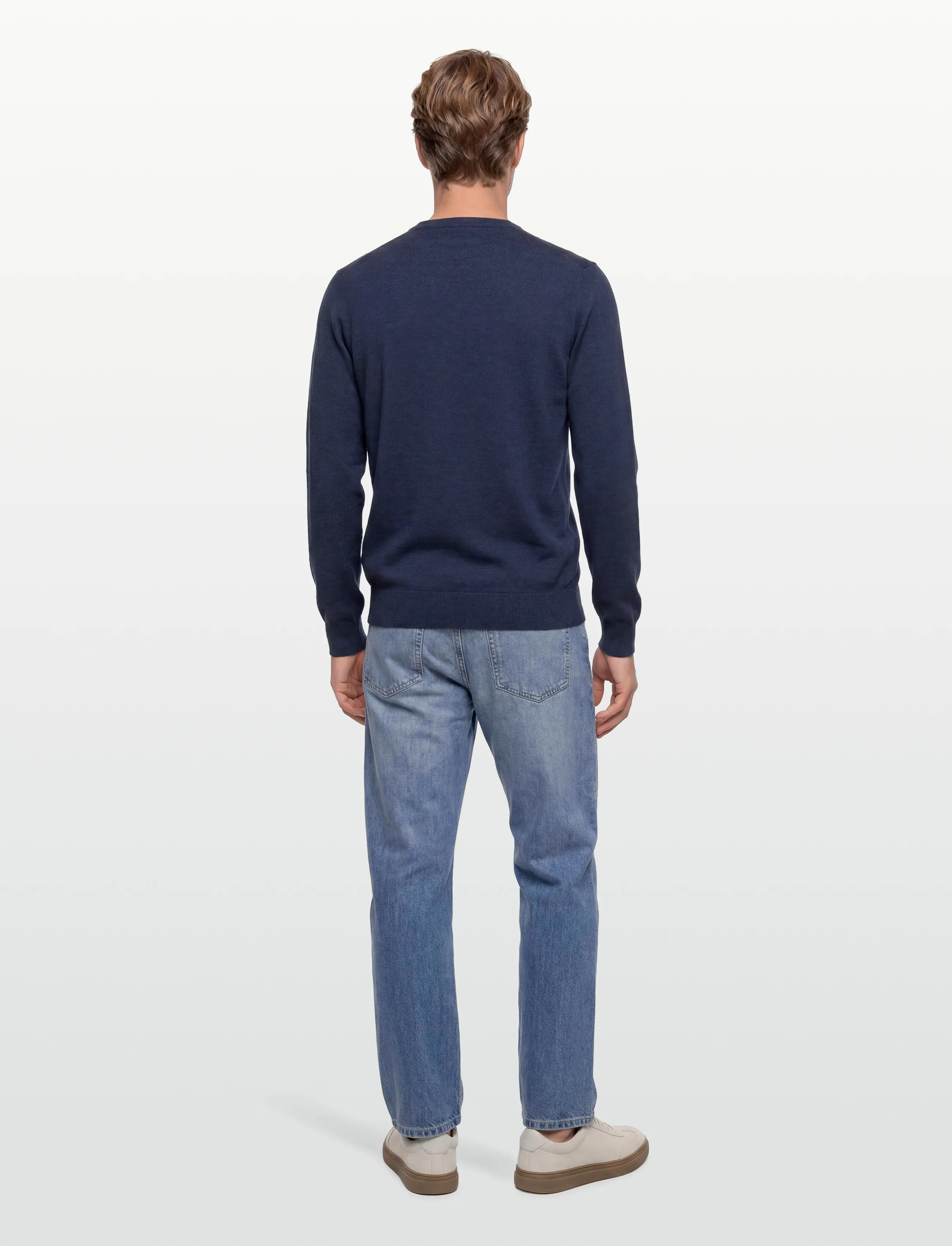 Hackett London - COTTON LINEN CREW - basic-strickmode - old navy - 4