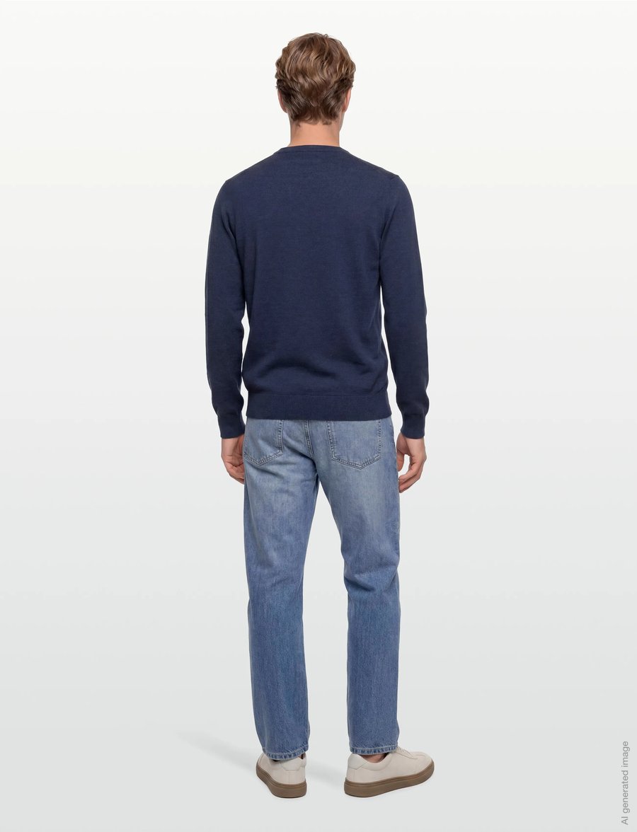 Hackett London - COTTON LINEN CREW - truien met ronde hals - old navy - 4
