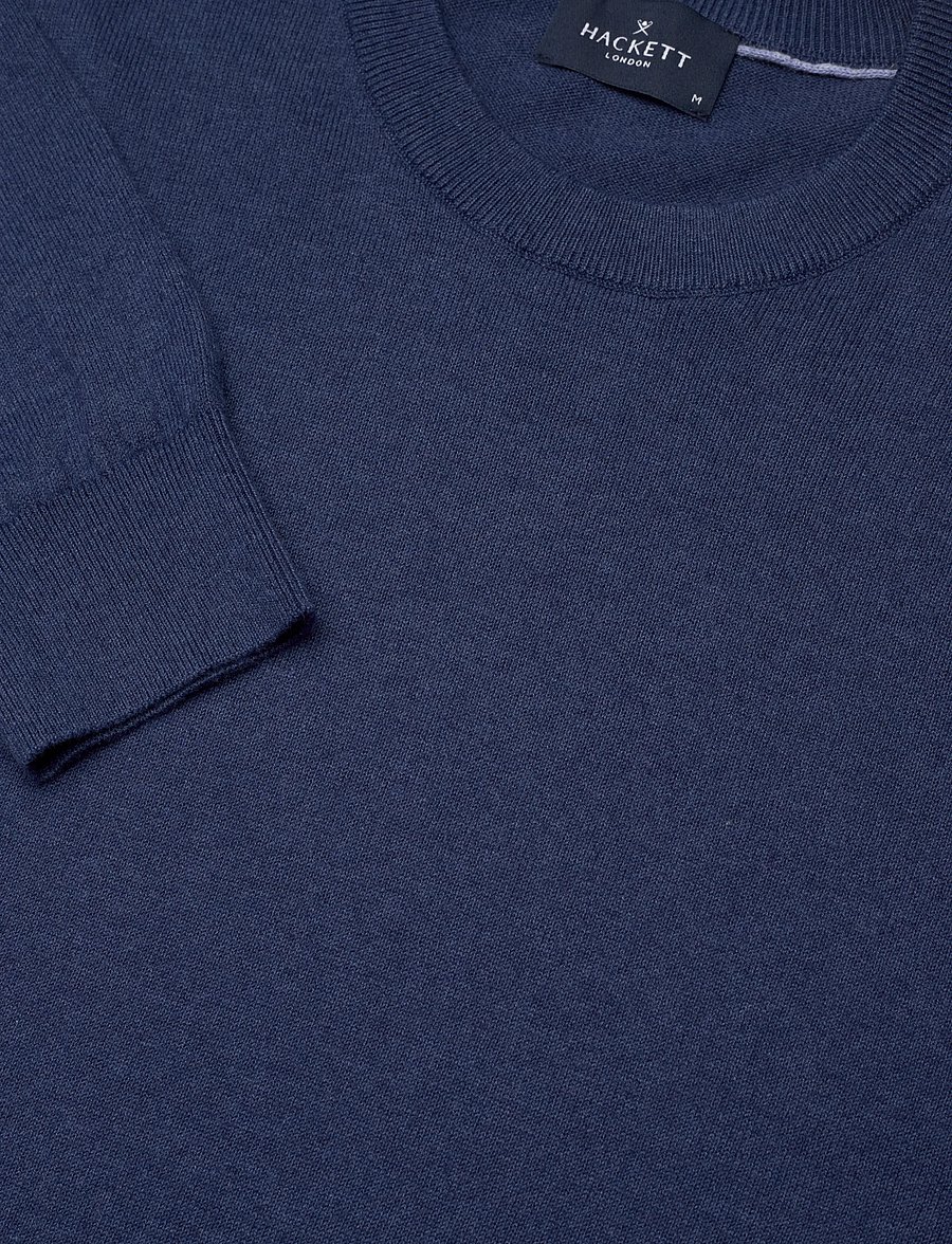Hackett London - COTTON LINEN CREW - prjónaðir kragar - old navy - 2