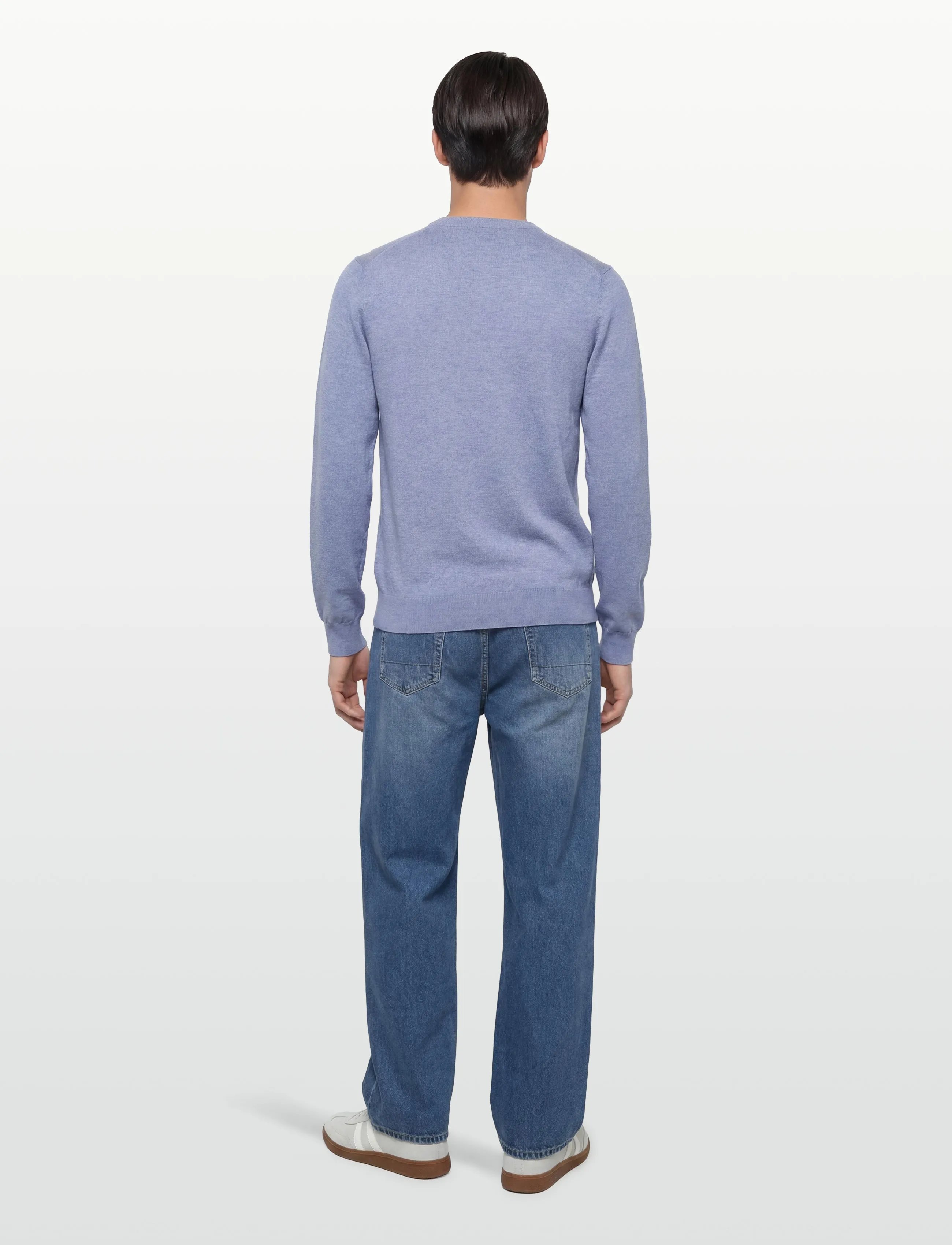 Hackett London - COTTON LINEN CREW - rund hals - summer blue - 4