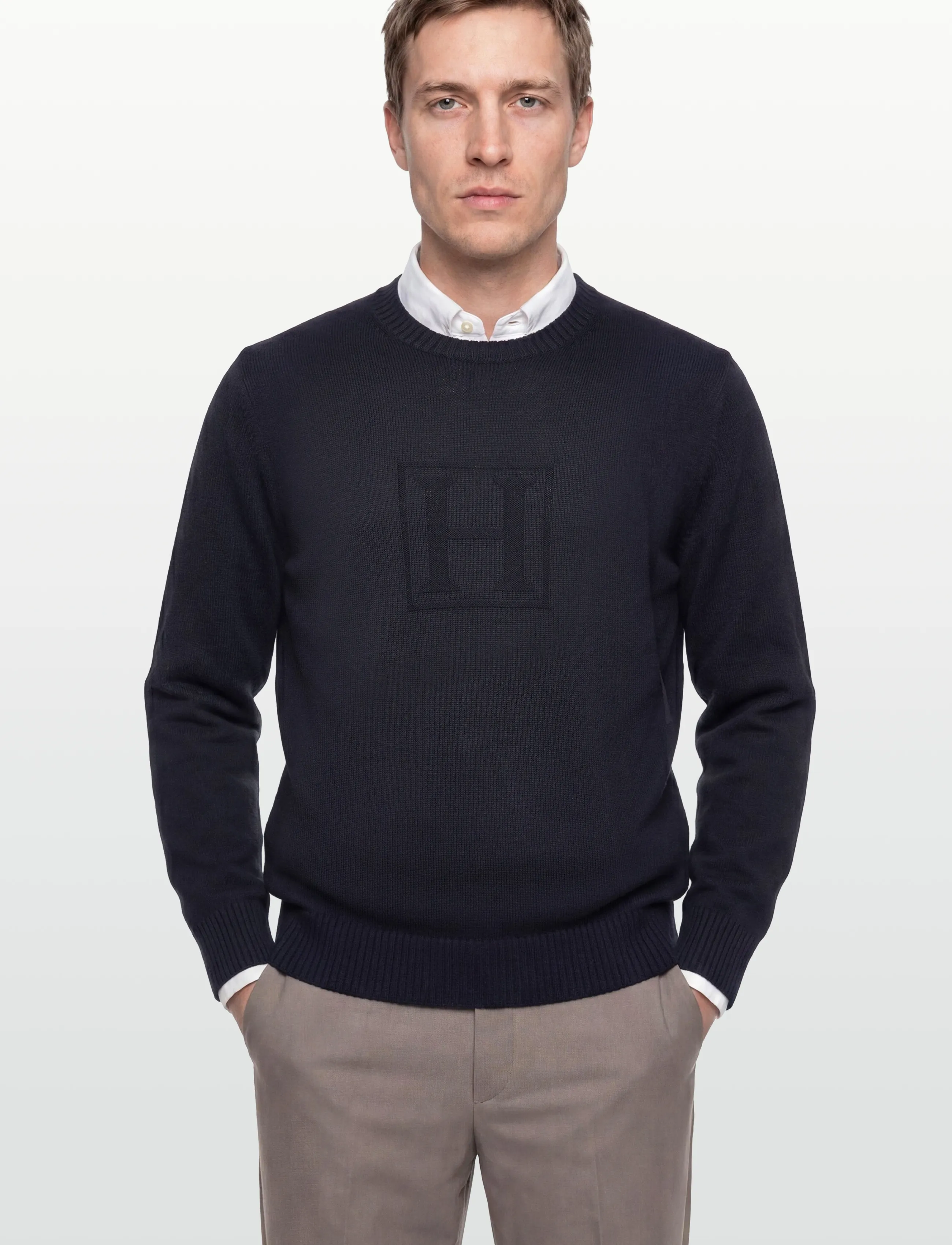 Hackett London - HERITAGE H CREW - basic-strickmode - old navy - 3