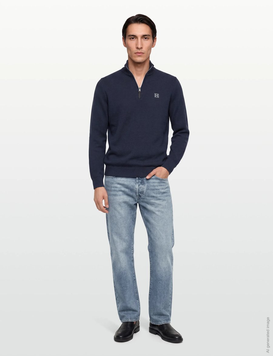 Hackett London - HERITAGE H HZIP - half zip - old navy - 0